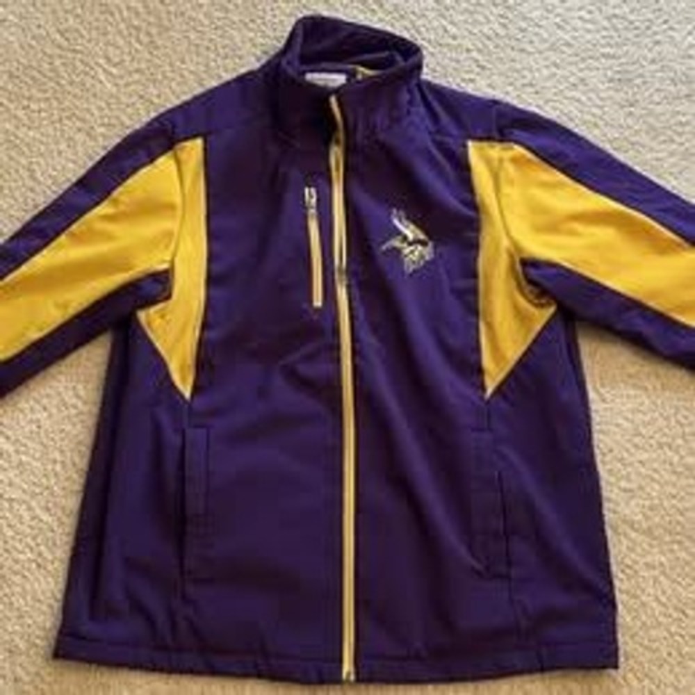 NFL Minnesota Vikings Football Midweight Jacket Men L